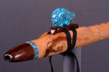 Cherry Burl Native American Flute, Minor, Mid F#-4, #J24A